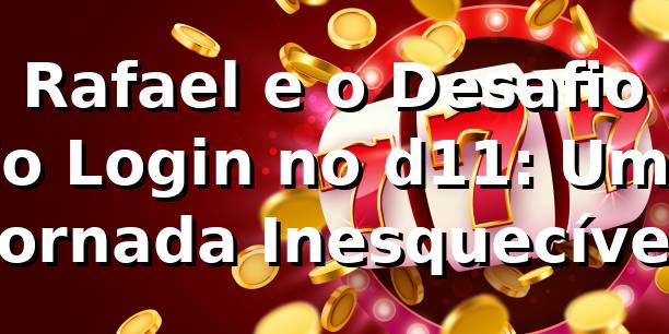 Rafael e o Desafio do Login no d11: Uma Jornada Inesquecível 🎰